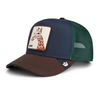 Cappello Goorin Bros Tricolor Giraffe High Marrone Blu Verde