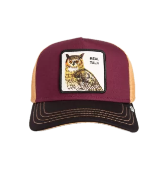 Goorin Bros Cappello Tricolor Owl Real Talk Marrone Rosso Beige | Goorin Bros | 