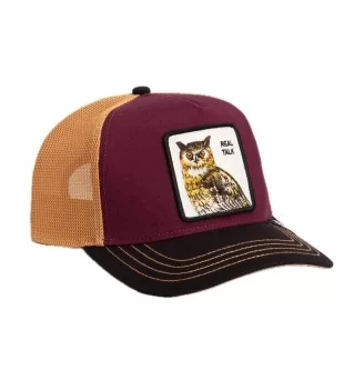 Goorin Bros Cappello Tricolor Owl Real Talk Marrone Rosso Beige | Goorin Bros | 