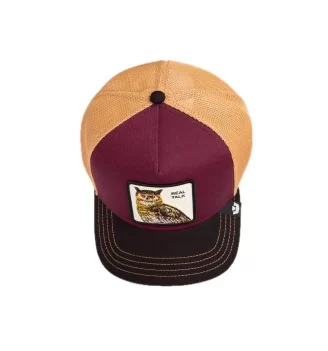 Goorin Bros Cappello Tricolor Owl Real Talk Marrone Rosso Beige | Goorin Bros | 