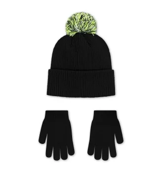 Nike Guanti Berretto Chenille Peak Kids Nero Verde | Nike | 