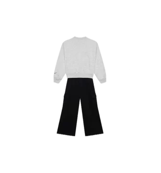 Nike Tuta Felpa Pantaloni Girls Grigio Nero | Nike | 
