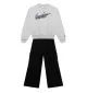 Nike Tuta Felpa Pantaloni Girls Grigio Nero 36N377-023