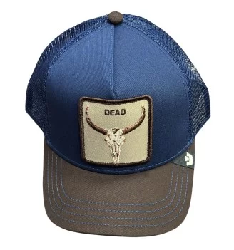 Goorin Bros Cappello Two Tone Skull Dead Blu E Grigio Scuro | Goorin Bros | 