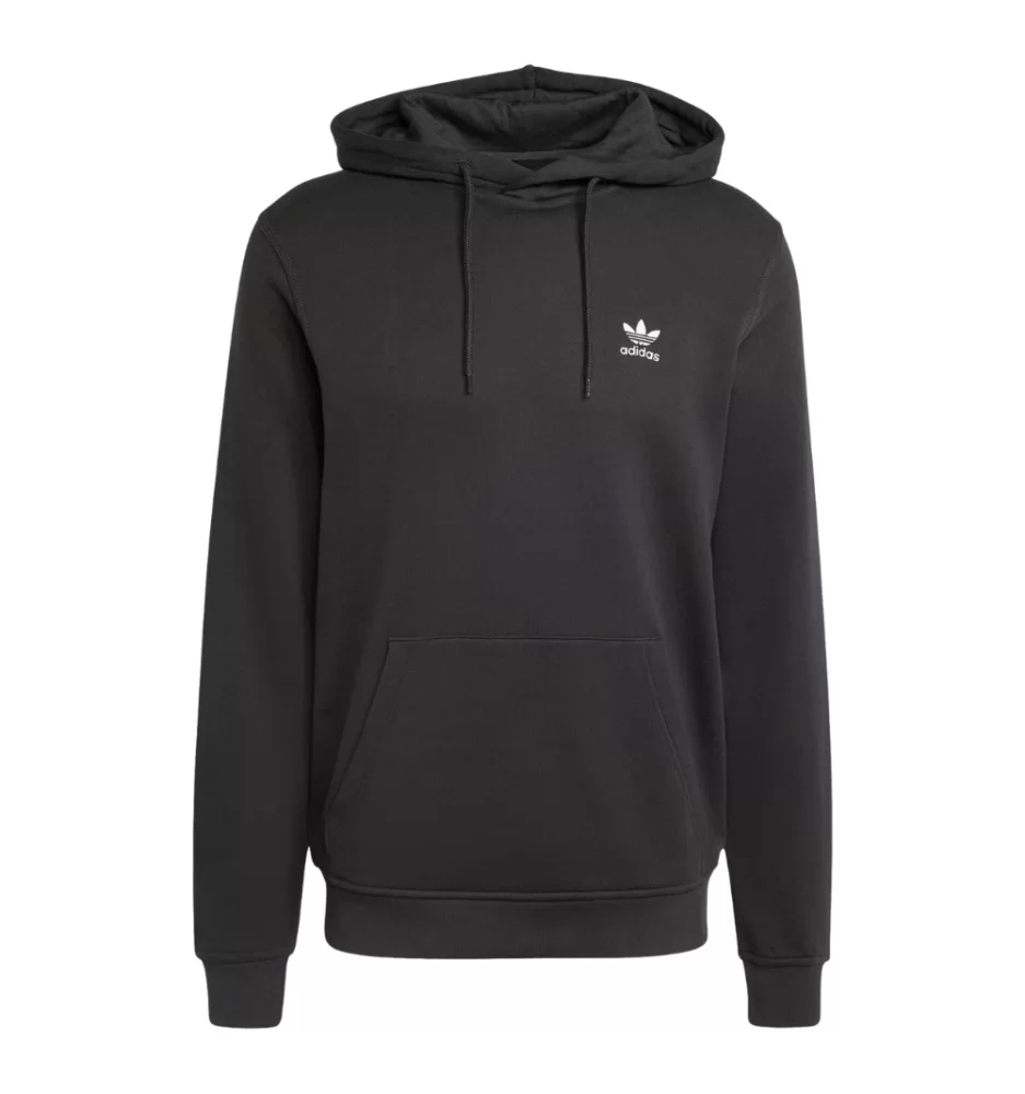 Adidas Felpa Cappuccio Trefoil Essentials M Nero JD2404