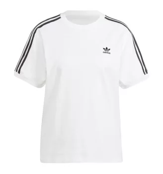 Adidas T-shirt Originals 3-Stripes W Bianco IR8051