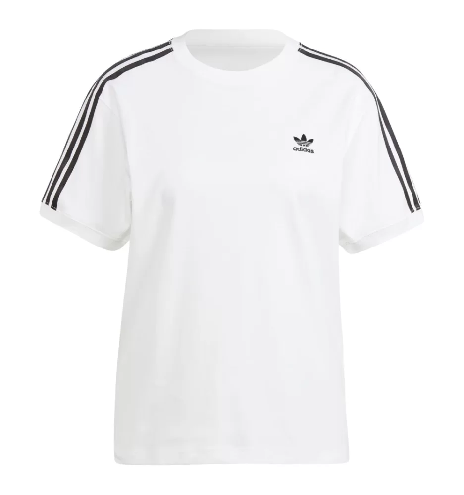 Adidas T-shirt Originals 3-Stripes W Bianco IR8051