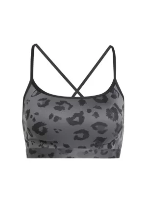 Adidas Reggiseno Aeroready All Over Print Grigio JN2662