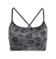 Adidas Reggiseno Aeroready All Over Print Grigio JN2662