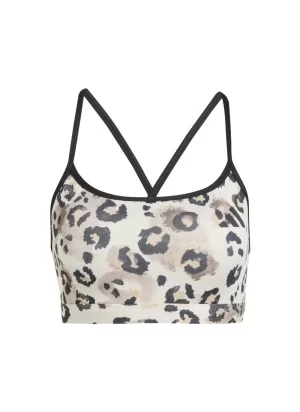 Adidas Reggiseno Aeroready All Over Print Bianco JY4563