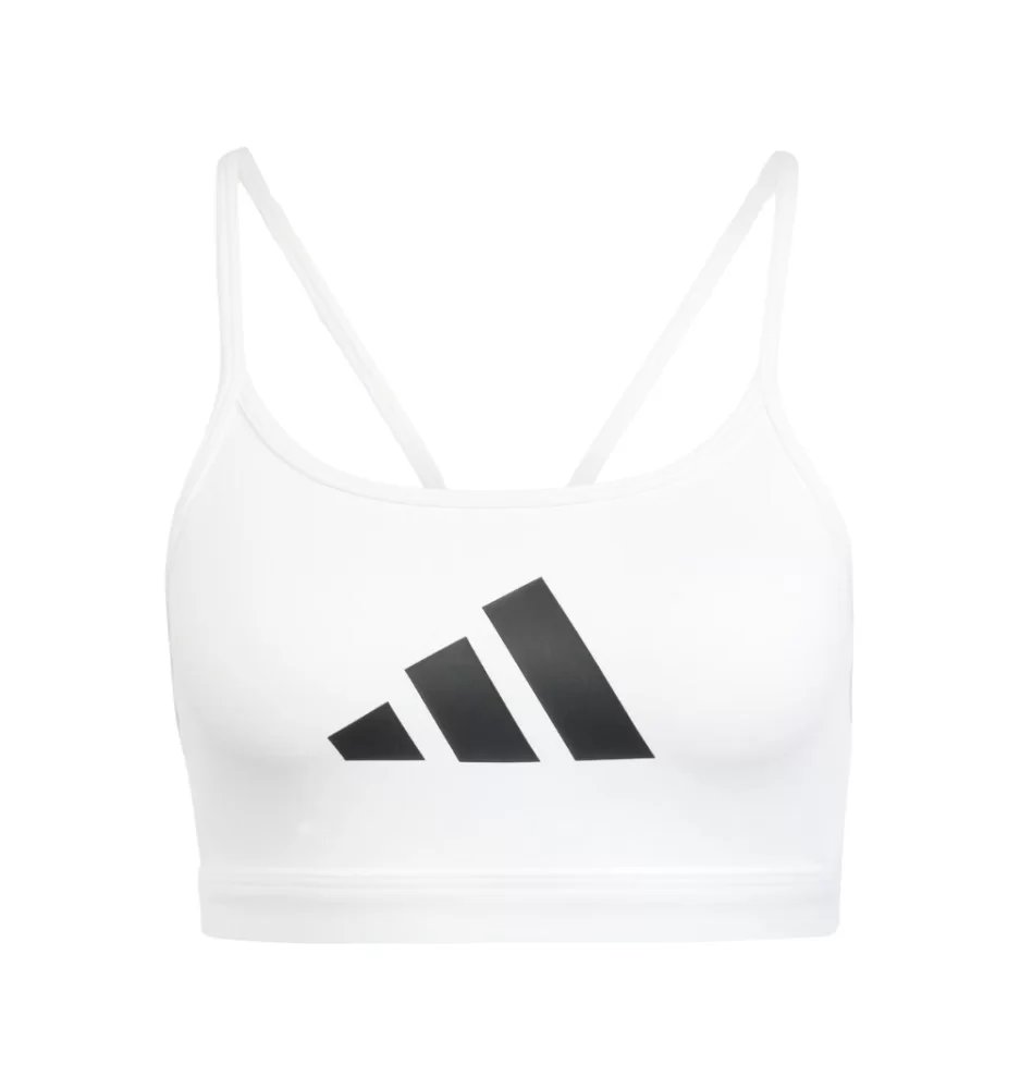 Adidas Reggiseno Aeroreact Graphic Bianco JE3773