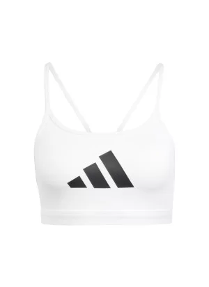 Adidas Reggiseno Aeroreact Graphic Bianco JE3773