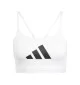 Adidas Reggiseno Aeroreact Graphic Bianco JE3773