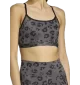 Adidas Reggiseno Aeroready All Over Print Grigio | Adidas | 