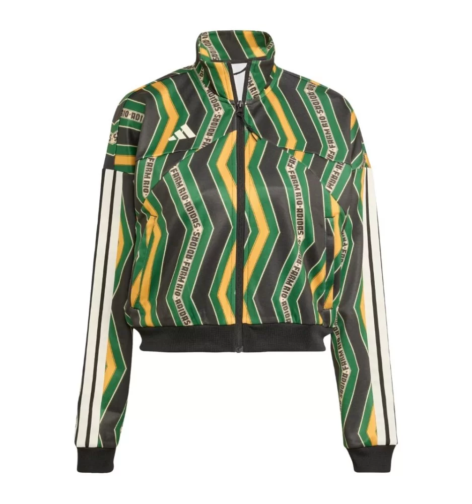 Adidas Giacca Zip Farm Tiro W Verde Giallo JL8618