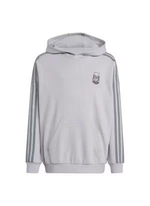 Adidas Felpa Cappuccio Adidas x Minecraft Jr Grigio JW7725