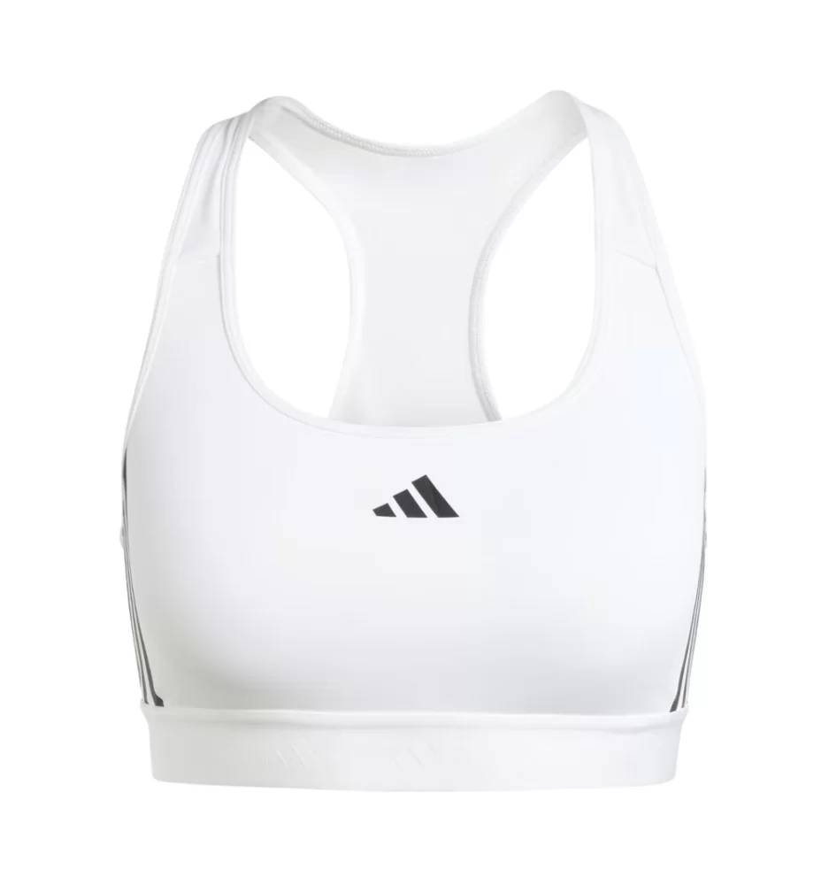 Adidas Reggiseno Powereact Hyperglam Bianco IQ3352