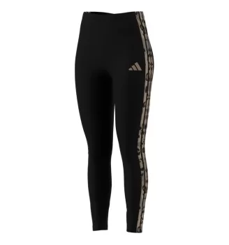 Adidas Leggings All Over Print W Nero JM1864
