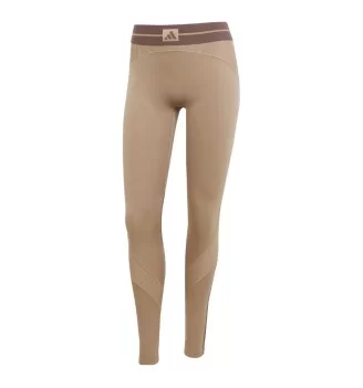 Adidas Leggings Hyperglam Rib 1/1 W Marrone JY2068