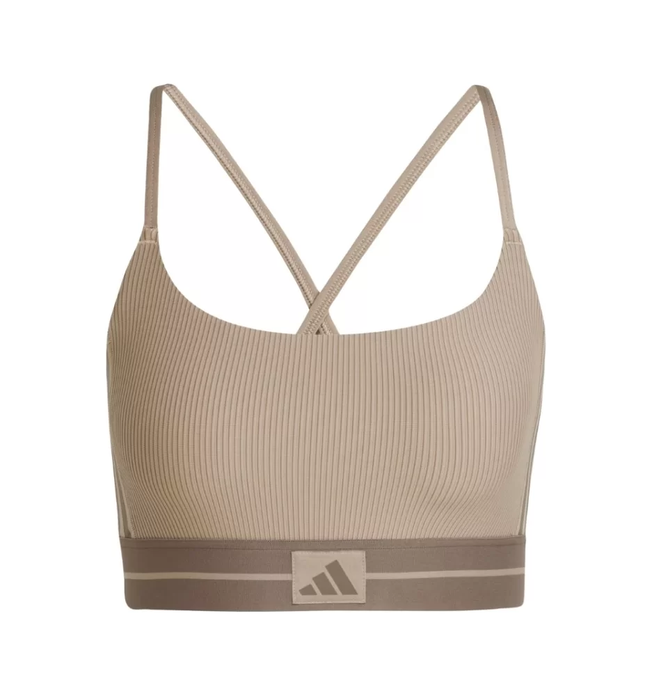 Adidas Reggiseno Hyperglam Bralette Coste Marrone JY2114