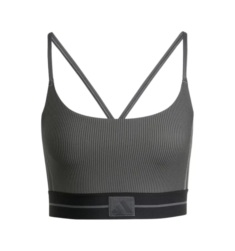 Adidas Reggiseno Hyperglam Bralette Coste Nero jn2661