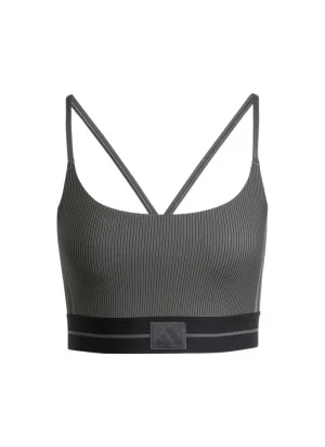 Adidas Reggiseno Hyperglam Bralette Coste Nero jn2661