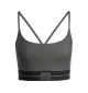 Adidas Reggiseno Hyperglam Bralette Coste Nero jn2661
