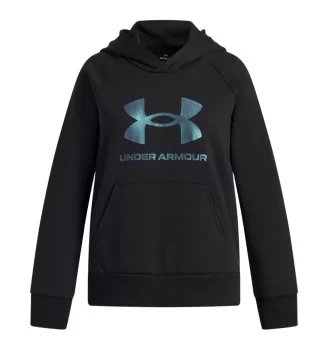 Under Armour Felpa Cappuccio Rival Fleece Shimmer Girls Nero 6004118 005