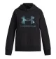 Under Armour Felpa Cappuccio Rival Fleece Shimmer Girls Nero 6004118 005