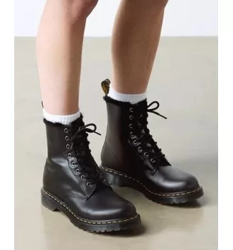 Dr. Martens Stivali 1460 Serena Dark Grey Atlas W Nero | Dr Martens | 