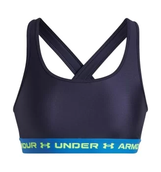 Under Armour Reggiseno Crossback Mid Blu 1361034 403