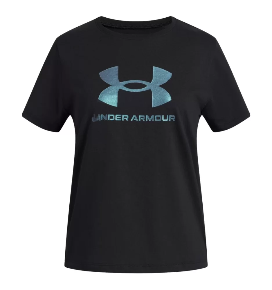 Under Armour T-shirt Rival Shimmer Girls Nero | Under Armour | 