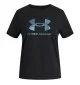Under Armour T-shirt Rival Shimmer Girls Nero | Under Armour | 