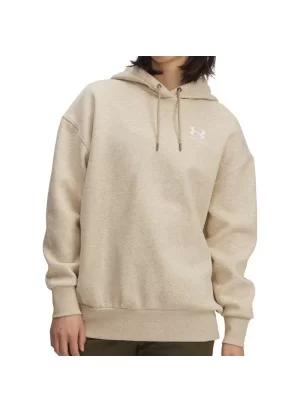Under Armour Felpa Cappuccio Icon Fleece Oversize W Beige Khaki 1379495 0305