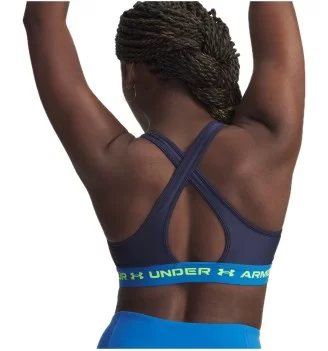 Under Armour Reggiseno Crossback Mid Blu | Under Armour | 