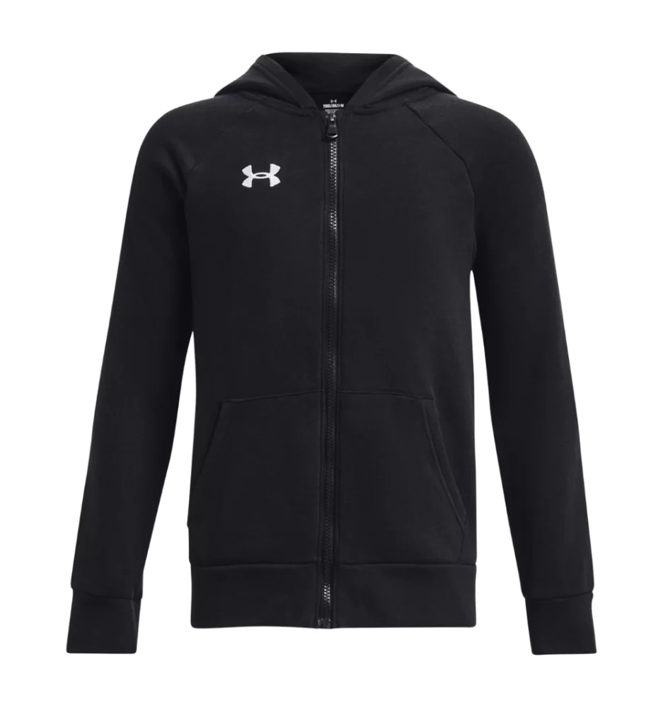 Under Armour Felpa Cappuccio Zip Rival Fleece Boys Nero | Under Armour | 