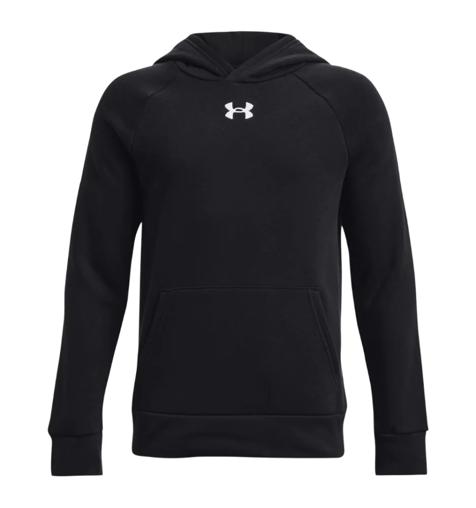 Under Armour Felpa Cappuccio Rival Fleece Boys Nero 1379792- 0001