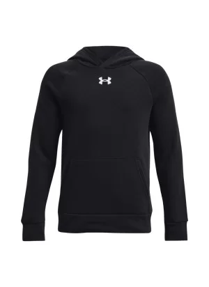 Under Armour Felpa Cappuccio Rival Fleece Boys Nero 1379792- 0001