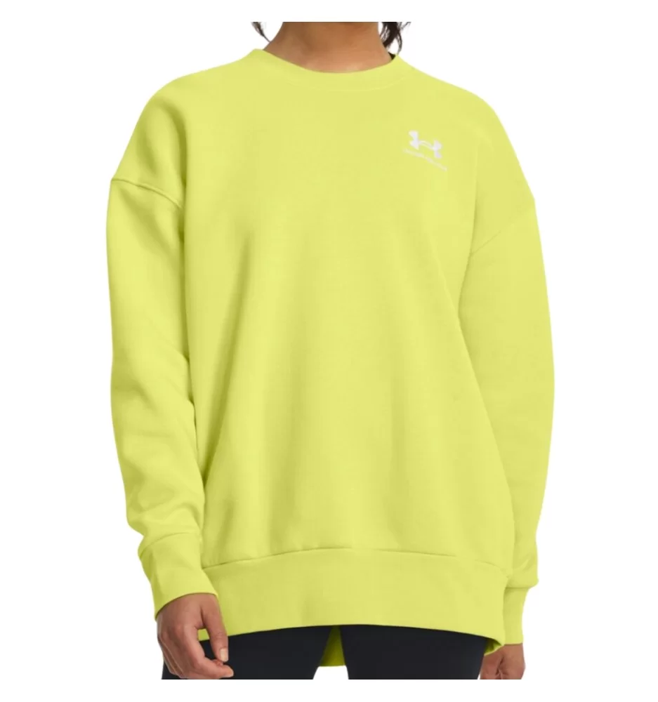 Under Armour Felpa Icon Fleece Oversize W Giallo 1379475 743