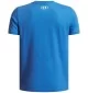 Under Armour T-shirt Overlay Wordmark Boys Blu | Under Armour | 