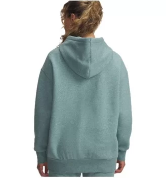 Under Armour Felpa Cappuccio Icon Fleece Oversize W Blu | Under Armour | 