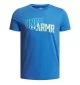 Under Armour T-shirt Overlay Wordmark Boys Blu 6005069 402