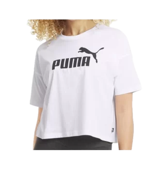 Puma T-shirt Essentials Cropped Logo W Bianco | Puma | 