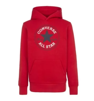 Converse Felpa Cappuccio Fleece Core Jr Rosso 9CC858-U10