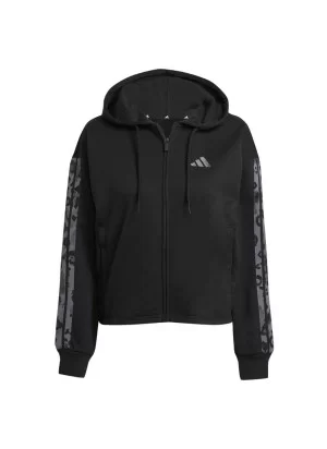 Adidas Felpa Cappuccio All Over Print W Nero JM1862