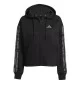 Adidas Felpa Cappuccio All Over Print W Nero JM1862
