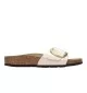Birkenstock Ciabatte Madrid Big Buckle Birko Flor Graceful W Pearl Bianco 1015279