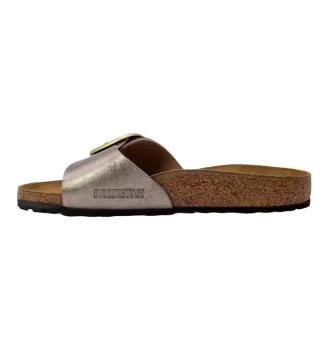 Birkenstock Ciabatte Madrid Big Buckle Birko Flor Graceful W Taupe | Birkenstock | 