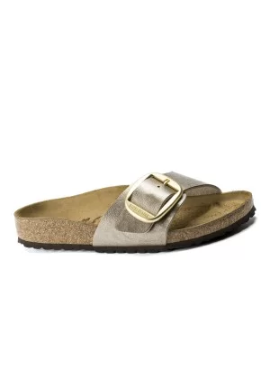 Birkenstock Ciabatte Madrid Big Buckle Birko Flor Graceful W Taupe 1016237