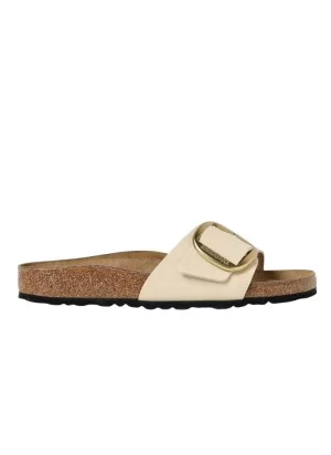 Birkenstock Ciabatte Madrid Big Buckle Nubuck W Ecru 1026604